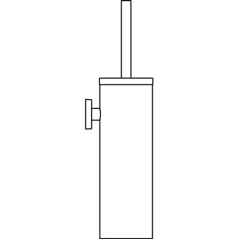 Ideal Standard Set scopino WC IOM sospeso Acciaio inox spazzolato, A9128MY
