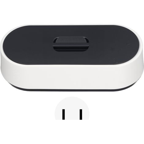 Nettoyeur à ultrasons puissant portable pour bijoux, lunettes, montres, 110V prise US, machine de nettoyage ultrasonique (1/5)