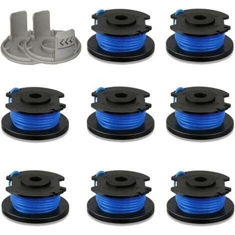 BUNTHAUS PA 8 Bobines de Rechange pour Tondeuse Automatique 1.65mm avec Capuchons Compatible 18V 24V 40V (1/4)