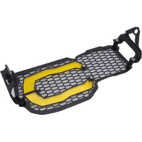 Grille de protection de phare de moto jaune (voir photo) (1/5)