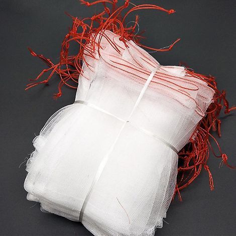 Schutzbeutel für Obst, 100 Stück, 30 x 20 cm Netze für Obstbäume, aus geflochtenem Nylon. (1/5)
