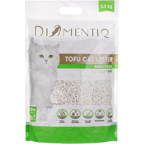 DIAMENTIQ Tofu Neutral Ultra agglomerante - lettiera per piante - 6x2,5 kg (1/5)