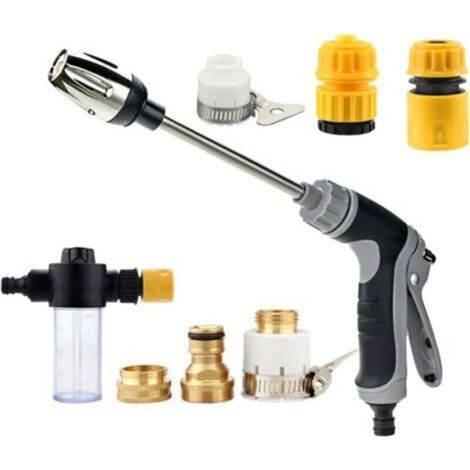 Pistolet Haute Pression - Pour Tuyau D'arrosage - Lavage Voiture Jardin Terrasse - 1 Pièce (1/5)