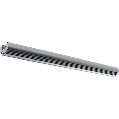 Alu-round - Profilo in Alluminio per Striscia LED - Rotondo - Alluminio Anodizzato - Argento - 2 m (1/3)