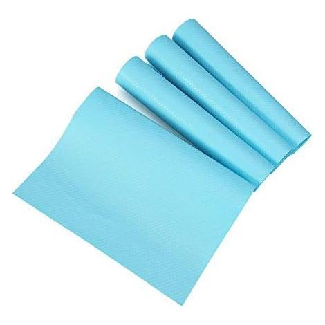 4Pcs/set 2945cm Washable Freezer Mat Anti-Bacterial Liner Preservative Moisture Absorption Base Cushion for Fridge and Drawer blue