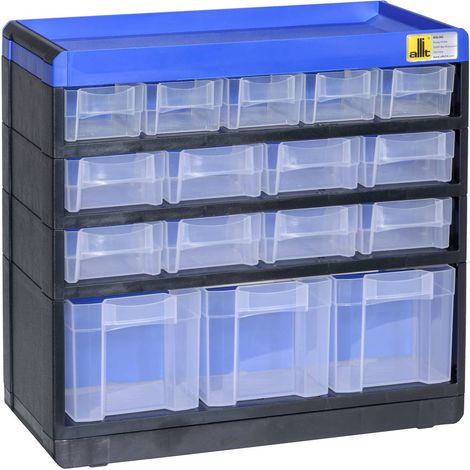 Allit 464600 Cassettiera porta minuteria VarioPlus Pro 29/32 (L x A x P) 300 x 285 x 135 mm Nero, Blu 1 pz. (1/4)