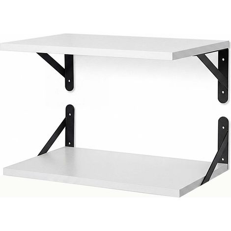 Levede Floating Shelves 2PC Wall Mounted Shelf DIY Storage Display Modern Decor (1/5)