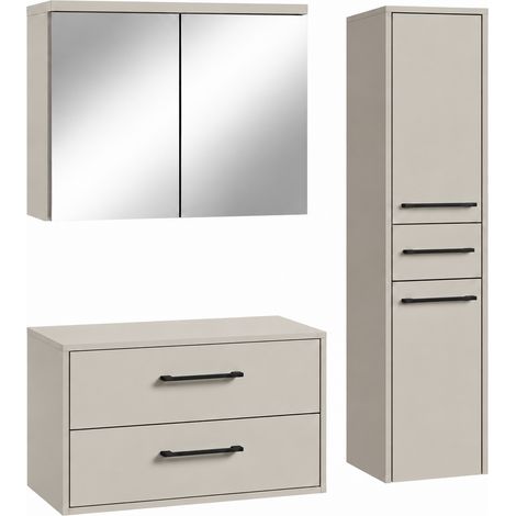 Badplaats Waschtischunterschrank-Set Florence 80 x 46 cm - Cashm (1/5)