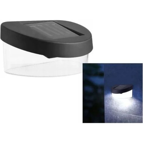 Solar-Gartenlampe, Wandlampe, Zaunlampe, 2 LEDs