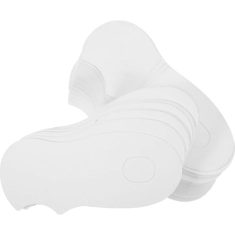 100 piezas de insertos invisibles, cartón blanco curvado (1/5)