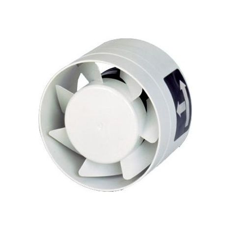 Ventilateur de conduit encastrable, 110 m3/h, temporisation, D 100 mm S&P (UNELVENT) 253517 (1/3)