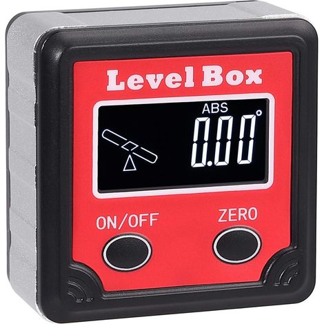 Digital Level Box Inclinomètre de Jauge Angulaire à Angle Magnétique de Jauge à Angle Magnétique Écran de Rétro-Éclairage LCD avec Mini Tournevis (1/5)