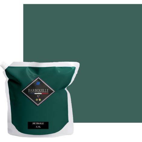 Peinture acrylique velours murs et plafonds 2,5L Bleu Pétrole