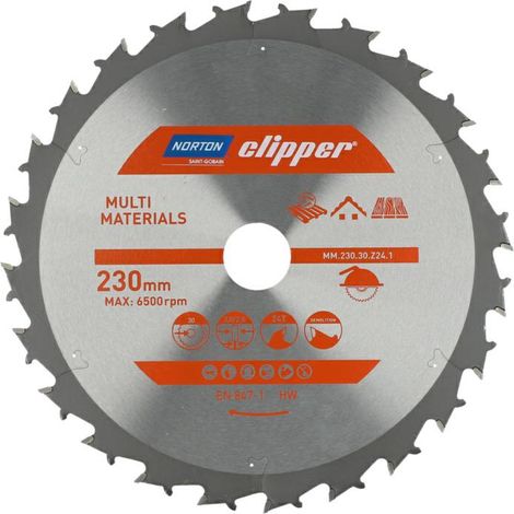 NORTON PIŁA TARCZOWA 230mm x 30mm x 24z MULTI MATERIALS DEMOLITION (3,0/2,0)