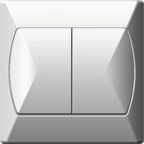 Interruttore doppio per scale Accent bianco ŁP-10A/00