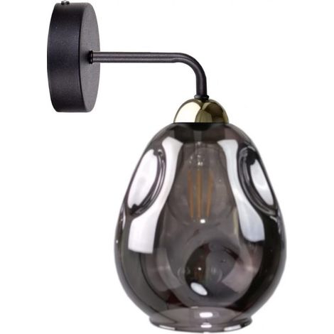 Wandleuchte 1xE27 LOKI BLACK/GOLD (1/2)