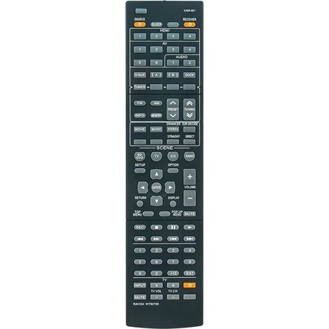 RAV334 WT92700 Télécommande Rechange pour Yamaha Audio Receivers RX-V467 RXV467 RX V467 (1/4)