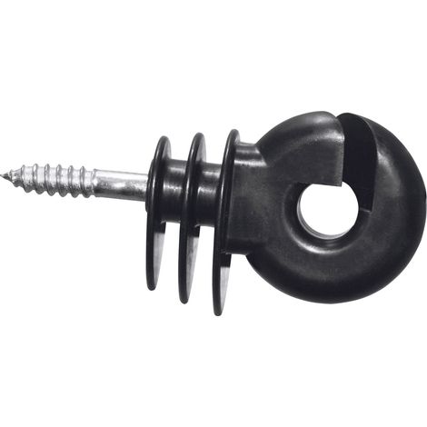 Kerbl Titan Big Ringisolator schwarz 40 Stück Ringisolatoren
