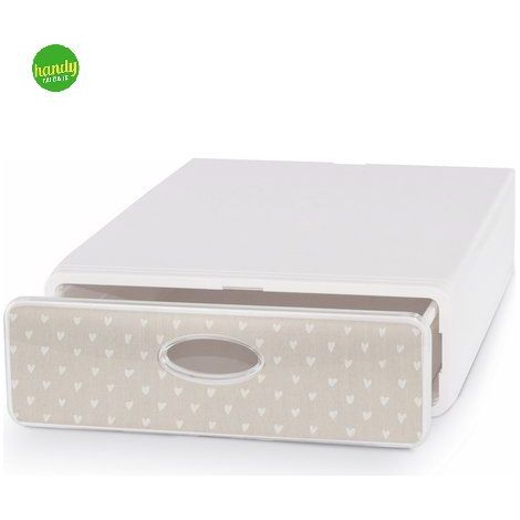 Box deco Domoliving qbox slim natural bianco 9 x 28 x 40 cm (1/2)