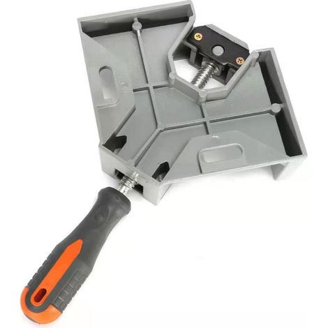 2 Pcs Serre Joint Angle 90 °, Etau D'angle Alliage d'Aluminium, Pince de Soudage d'angle avec mâchoire pivotante réglable, pour Outils Menuisier, Soudage de Charpentier (1/4)