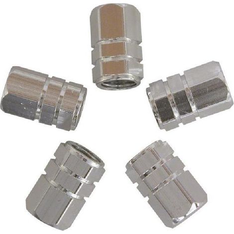 Kit De 5 Capuchons De Valve Alu