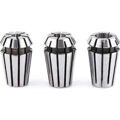 Outil de support de tour de fraisage à pince CNC ER11, 3 pièces, 1/8 pouces (3.175mm) 4mm 6mm (1/5)