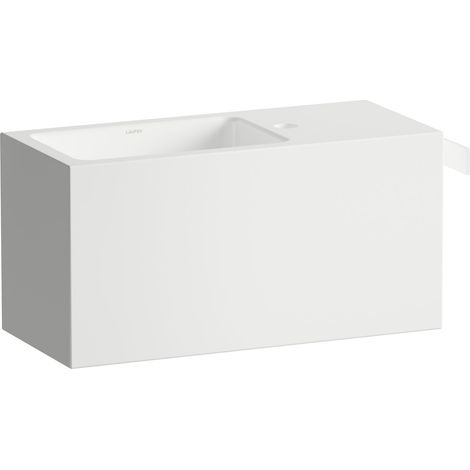 LAUFEN XPLORE.S Lavabo, rectangular, bandeja derecha, 1 agujero (1/2)