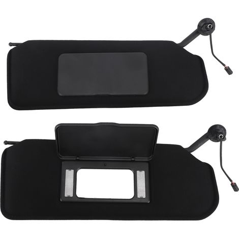 1 paire de pare-soleil avec lumières et miroirs 10442034 gauche droite de remplacement pour Chevy Corvette C5 1997 à 2004 (1/5)