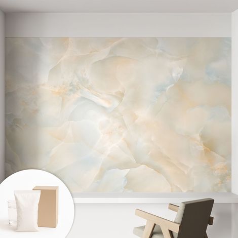 Tapete Vliestapete mit Kleber - Wanddekoration Wohnzimmer - Tapete Schlafzimmer Dezente Abstraktion 152x104 cm (1/5)