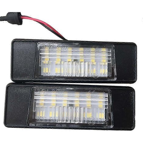 Lot de 2 feux de plaque d'immatriculation de remplacement pour Nissan X-Trail, Juke, Qashqai, Versa et NV200 (1/5)