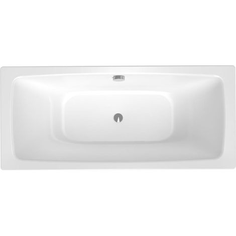 Feel vasca da bagno rettangolare in acciaio smaltato 180x80 cm, sinistra e destra, senza sifone né piedi, bianco