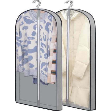 Online Store - Sacs à poussière pour vêtements, 100 cm, résistants à l'humidité, en plastique, protègent les vêtements, lot de 2. (1/5)
