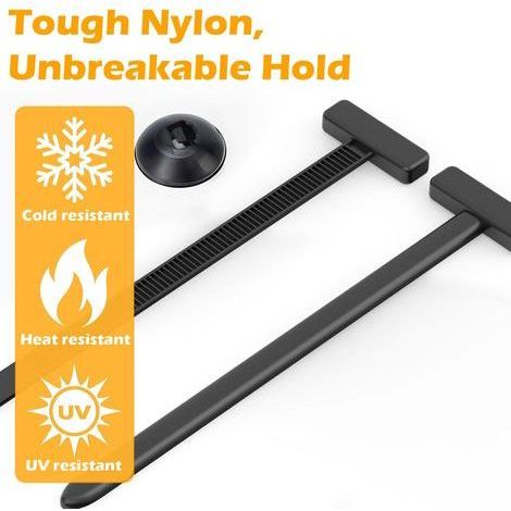 KOWOLL 150 Stück Universal-Nylon-Kabelbinder, Kabelbinder, Nietbinder, Schnappclips, Befestigungselemente für Stoßstangen und andere Karosserieteile. (1/5)