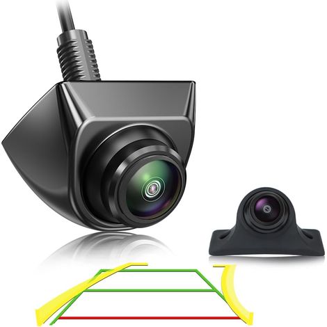 Dynamic Traces Rear View Camera HD 1080P Reversing Camera Car Retrofit 170° Wide Angle Night Vision IP69K Waterproof Universal Reversing Cameras for Motorhome SUV Pickup Van (1/5)