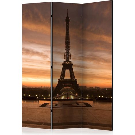 Paravento - Evening Colours of Paris [Room Dividers] - 135x172 (1/4)