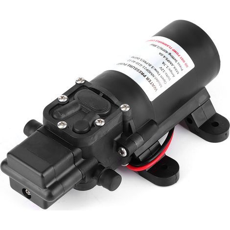Yctze Pompe à diaphragme, pompe auto-amorçante de pulvérisateur d'eau à membrane 12V DC 1.0GPM 40PSI outil de lavage de port de barbillon 3/8in auto-amorçant haute pression pour voiture RV. (1/5)