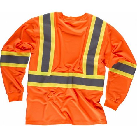 CAMISETA REF.C3633 NARANJA AV+AMARILLO AV T-M - MAYTON