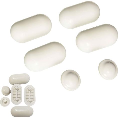 Paracolpi di ricambio Ideal Standard in gomma dura finitura bianco europeo classico, adatto ai modelli TESI, FIORILE e LIUTO T217001