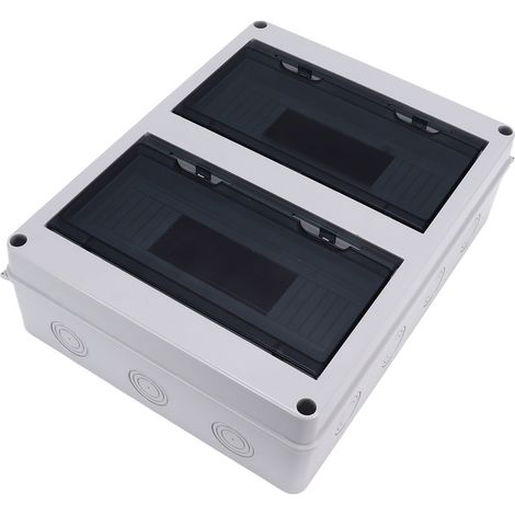 Verteilerkasten 24-fach IP65 wasserdichtes Kunststoff-Anschlussgehäuse mit transparentem Deckel für MCB (1/5)