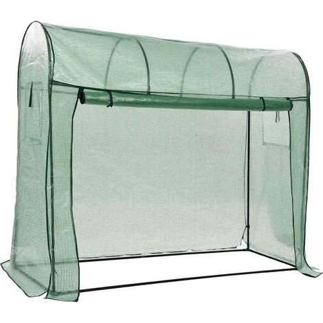Serre avec porte zippée 200x80x170 cm