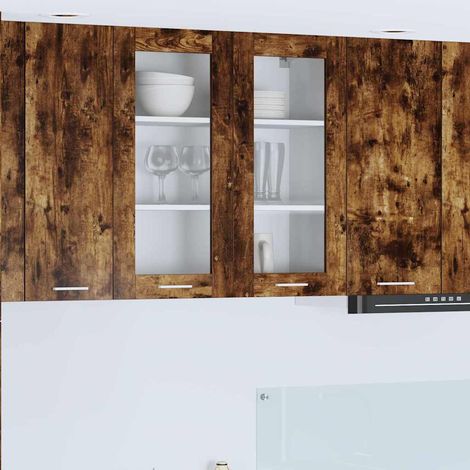 Hängeschrank Geräucherte Eiche 80 x 31 x 80 cm Holzwerkstoff