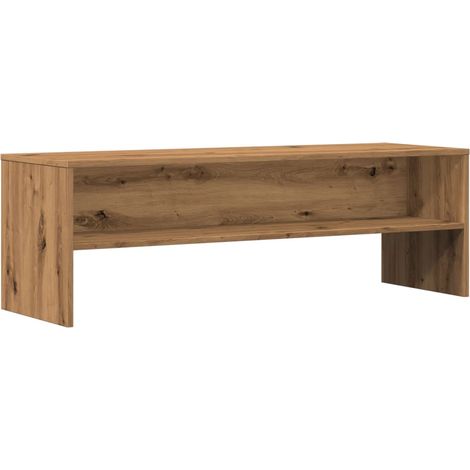 Mobile TV multimediale scaffale per televisione televisore buffet sala da pranzo soggiorno camera da letto rovere fatto a mano 120 x 40 x 40 cm derivati del legno marrone 020027249