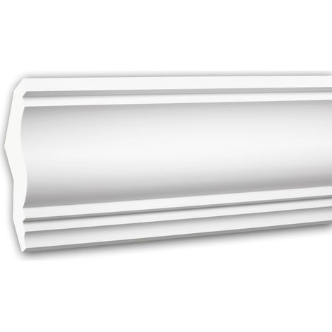 Eckleiste PROFHOME 150273F Stuckleiste Flexible Leiste Zierleiste Neo-Klassizismus-Stil weiß 2 m