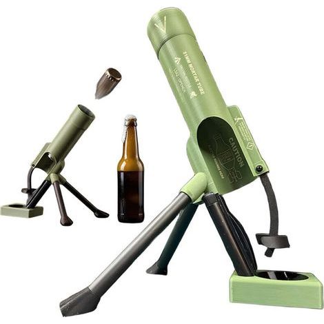 Ouvre-bouteille mortier pour bière. ouvre-bouteille mortier pour bière avec bouchon tactique robuste