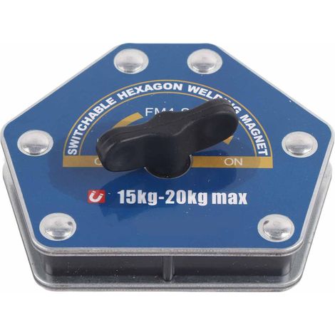 Aimant de soudage réglable FM4-S - Ventouse hexagonale multi-angle 15-20kg, forte fixation magnétique commutable (1/5)