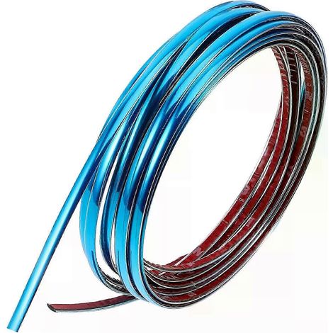Auto-Chrom-Zierleiste für Türen, blaue PVC-Karosserieschutzleisten - JXLGV (1/5)