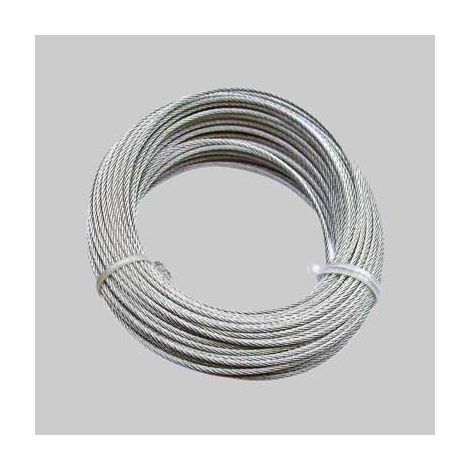 Fune acciaio inox diametro 5 mm - rotolo 25 mt