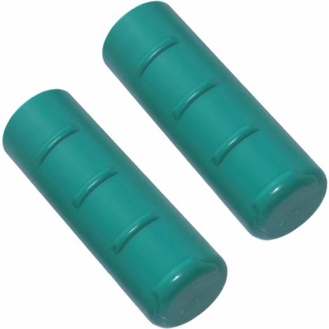 Flexibler PVC-Schubkarrengriff, 32 mm Durchmesser, 105 mm nutzbarer Durchmesser, zur Befestigung an einem Wagen (Paar)