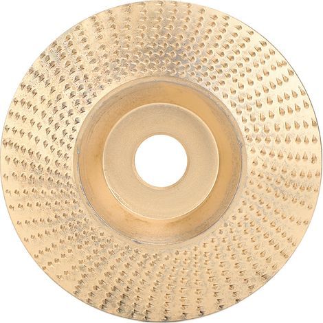 Ortviai Disque de ponçage et sculptage pour meuleuse d’angle – Acier rapide + carbure de tungstène, Ø100 mm, doré (1/5)