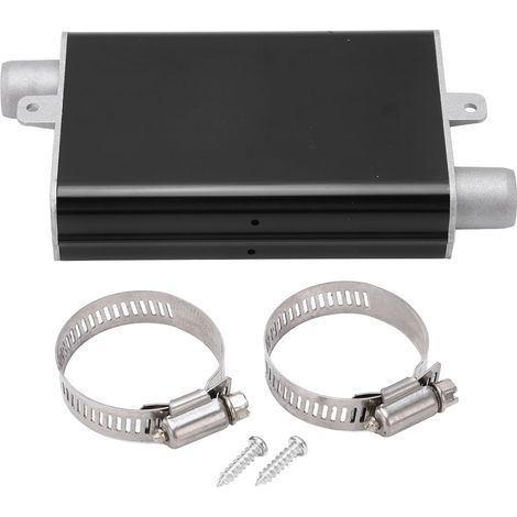 24-mm-Standheizungs-Auspuffschalldämpfer aus Aluminiumlegierung, gerader Heizungsschalldämpfer für Eberspächer Airtronic D2 D4 D4S, schwarz (1/5)